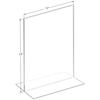 Azar Displays 11"W x 17"H Double-Foot Two Sided Sign Holder, PK10 152708